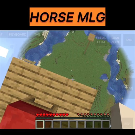 doing minecraft Horse mlg