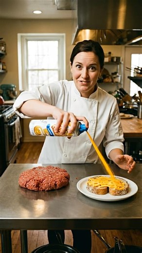 Is This The EASIEST Burger EVER (Raw Meat & Cheese Spray) 💥