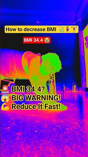 🚨 BMI 34.4 😭 | How to Decrease BMI Fast? Fat Loss Transformation 💪 #shorts
