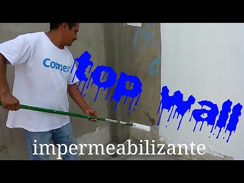 COMEX top wall Impermeabilizando un muro al exterior