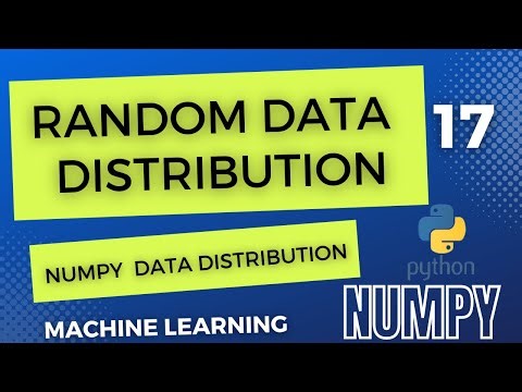 Numpy Random Data Distribution | random data distribution in numpy | numpy library
