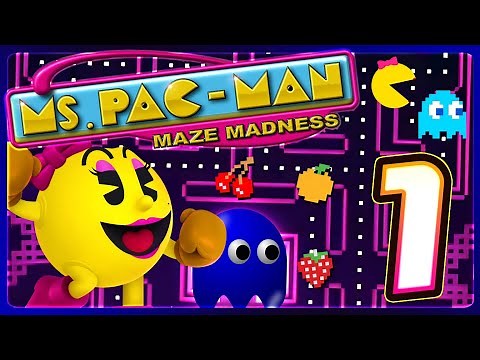 Ms Pac-Man Maze Madness Walkthrough Part 1 (Dreamcast, N64, PS1) Cleopactra