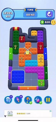 Color Block Jam Level 411 solution walkthrough #colorblockjam #games #colorblockjamlevel #gaming