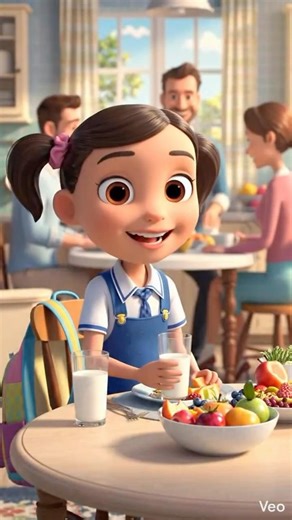 Good Habits for Kids 🌟Morning Routine | Animated Kids Video #morningroutine #habitsforkkids #short