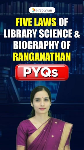 Gyandan Free Batch | Five Laws of Library Science & Ranganathan Biography PYQs