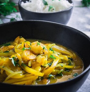 Shrimp Tagine with Preserved Lemon Puree