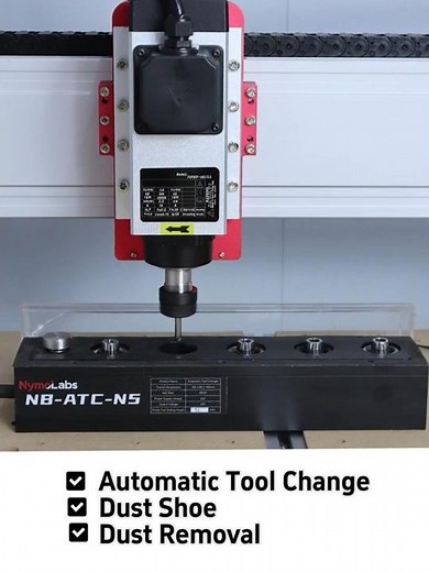 NymoLabs NBS-1290 Smart CNC System | Automatic Tool Change, Dust Collection & Tool Cleaning
