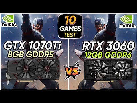 GTX 1070 Ti vs RTX 3060 | 10 Games Tested | How Much Difference ?