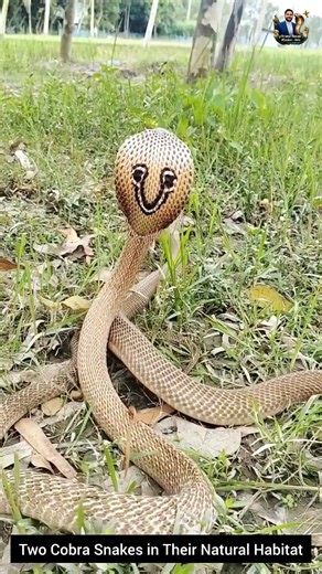 Two Cobra Snakes in Their Natural Habitat #snake #wildliferescue #cobra #wildlifeentertainment