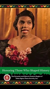 Marian Anderson was a world-renowned contralto whose 1939 performance at the Lincoln Memorial became a defining moment in American history. Her voice helped challenge discrimination and inspire change. #DST1913 #EasternRegionDST #TheEAST #DSTEasternRegion #BlackHistory #DeltaSigmaTheta | Eastern Region of Delta Sigma Theta Sorority, Inc.