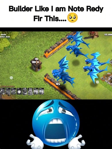 Builder Like I Am Not Redy For This..🥺 #coc #gococo #th11attackstrategy #cocoriang #cocbases