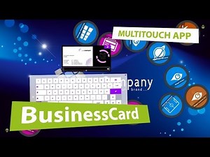 Interactive Digital Signage Software: MultiTouch App BusinessCard