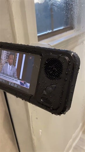 Waterproof Shower Bluetooth Speaker with Phone Holder & 360° Rotation | Bathroom Gadget 2026