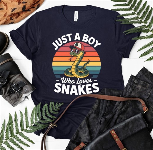 Reptile Lover Gift | Snake Shirt for Boys | Retro Snake Graphic Tee | Future Herpetologist Youth Top - Etsy