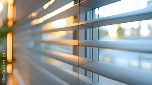 Capturing the Modern Blinds' Effective Control of Indoor Humidity Levels. Concept Indoor Humidity Control, Modern Blinds, Efficient Home Solutions, Home Decor, Smart Technology