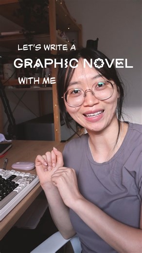 An artist who's writing a graphic novel 📖✏️ #artistvlog #writing #comicbooks #cozy #motivation