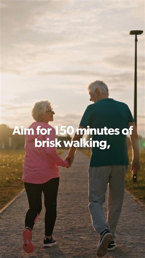 Aim for 150 minutes of any exercise per week