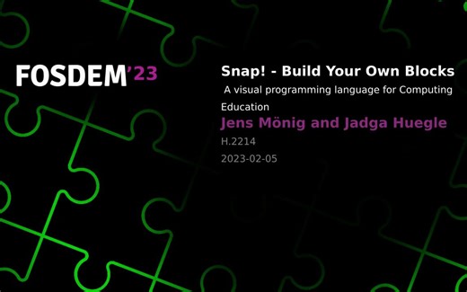 Snap! - Build Your Own Blocks A visual programming language for Computing Educat