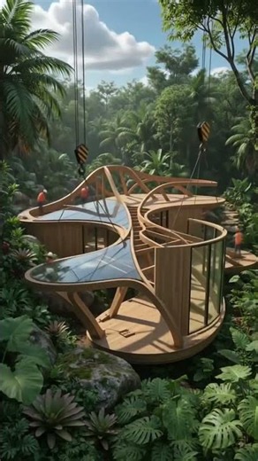 Building a Futuristic Eco-Mansion in 40 Seconds! 🌿🚀