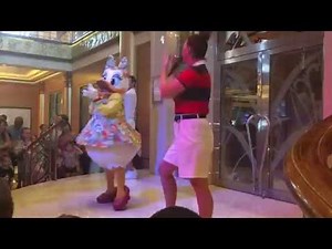 Disney Cruise Line Daisy character Dance Party on the Magic