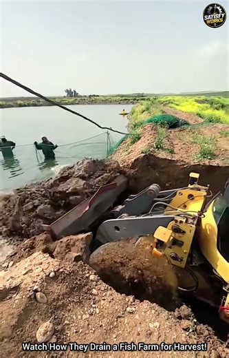 Amazing Fish Farm Water Control and Harvesting Technique