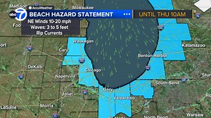Chicago weather: Beach Hazards Statement in effect through Thursday morning