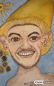 Lambo Gnomes-wood magical Treasure Keeper In a cozy corner of the gnomes wood tucked between the roots of a great, whispering oak tree, near a hive lived a little gnome named Lambo. But Lambo wasn't just any gnome. He was the Keeper of Golden Hidden Treasures. His eyes twinkle and he has a golden hat that shines brightly everything is so bright and shiny around Golden Gnome . Lambos treasure trove supports gnomes wood community and those in need often gifting treasures of hope. You see, sometime