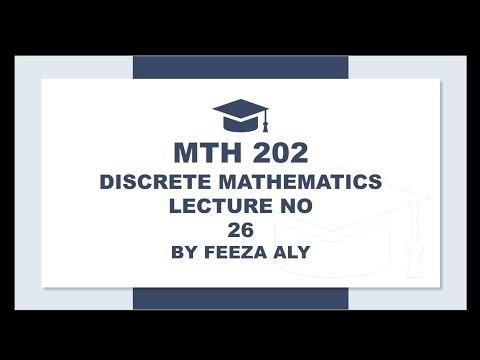 Mth202 lecture no 26