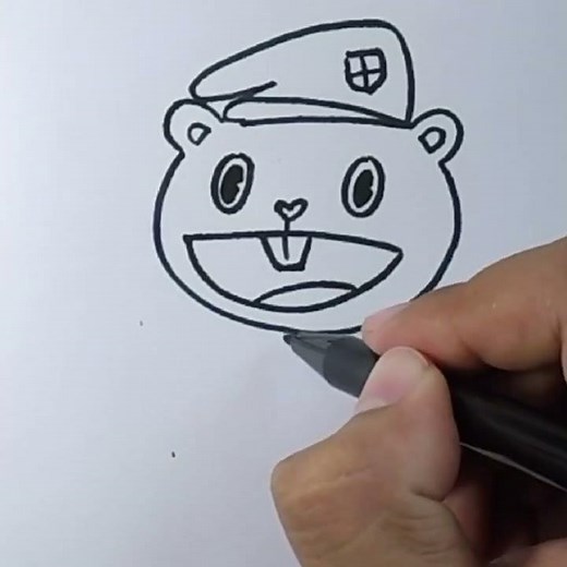 How to Draw Flippy bear #Shorts