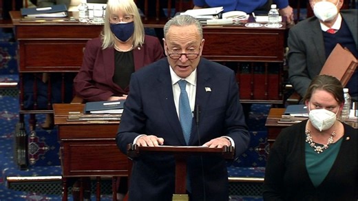 Schumer speaks on Senate floor 