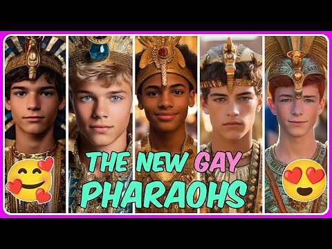 👑 80 GAY Egyptian Princes 💜 The Descendants of PHARAOHS are Celebrating their Gay PRIDE! 🏳️‍🌈 (AI)