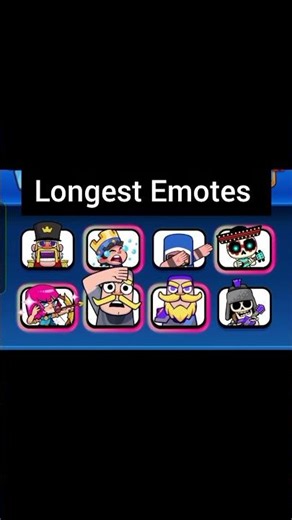 Longest Emotes Counter 💀#shorts