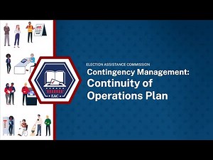 EAC Learning Lab: Contingency Management: Continuity of Operations Plan