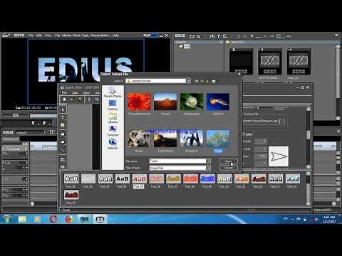 how to create text in edius and with animations