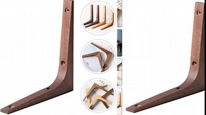 Wooden Shelf Brackets Heavy Duty L Floating Shelf Holders L Brackets Support Decorative Corner Brackets for