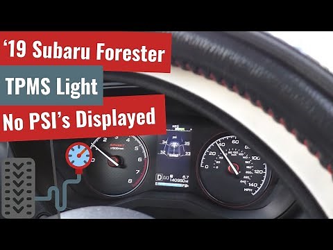 Subaru TPMS Mystery: No Tire Pressures Displaying on Dash