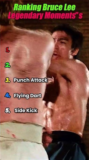 Ranking Bruce Lee's Top 5 Legendary Moments! 🐉🔥