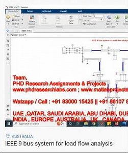 IEEE 9 bus system for load flow analysis