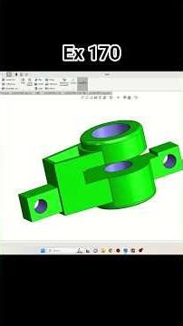 Exercise 170 for beginners SolidWorks Tutorial! SolidWorks