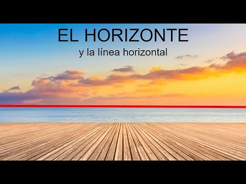 El horizonte y la línea horizontal