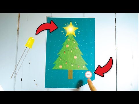 DIY Glowing Christmas Tree Craft: Easy LED Circuit Project for the Holidays