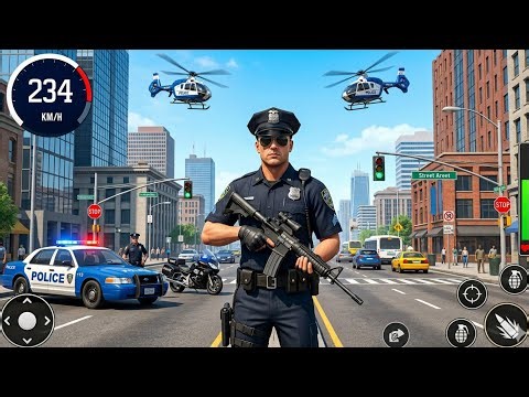 US Police Car Chase Simulator 3D Game - Real Cop Cars Driving Simulator 2025 - Android GamePlay