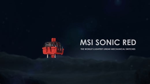 Dominate every competition with MSI Sonic Red Switches! 👊 Featuring a 35g force actuation force and linear feel, MSI Sonic Red Switches are designed to Provide quick reaction time and light presses for instant kills. #MSIKeyboard #MsiSonicRed #LinearSwitches | MSI Gaming
