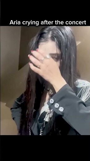 Aria crying after the concert 😭 #xin #aria #kpop