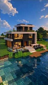 Minecraft : mais cette Maison Moderne est Ultra Réaliste ! 🌅