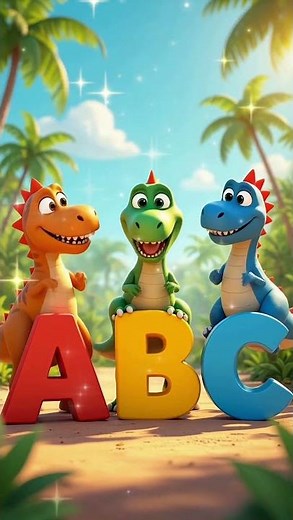 Dino ABC Song 🦖 Fun Dinosaur Alphabet for Kids | Short Video