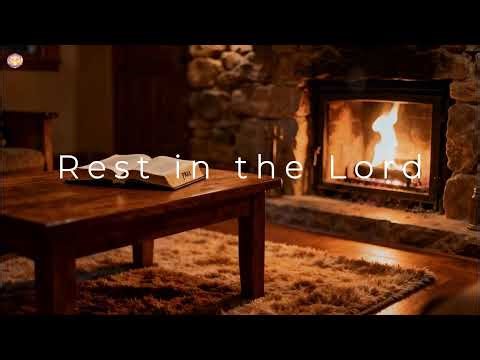 Trust the Lord | Scripture-Only Soaking Prayer 🔥 Peaceful Fireplace Ambience