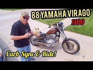 88 YAMAHA VIRAGO 1100 - Carb Sync How-To & DIY Tool - Budget Bobber - Custom Motorcycle