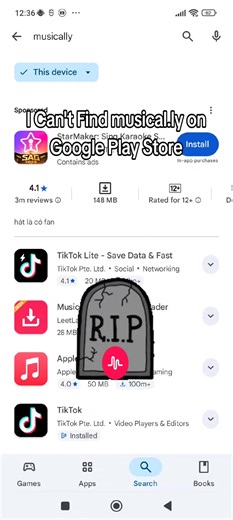 Finding Musical.lee on Google Play Store
