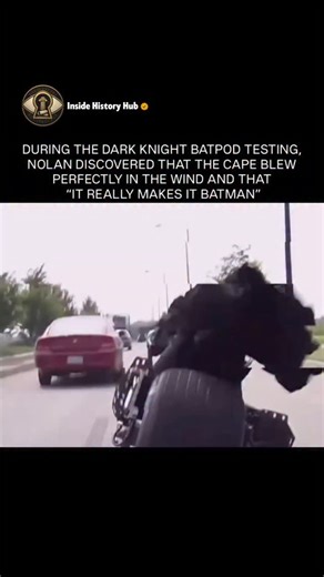 Inside History Hub on Instagram: "The Batpod in "The Dark Knight" was a fully functional machine designed specifically for the movie, engineered by Nathan Crowley and Chris Corbould. Unlike a standard motorcycle, it featured massive tires from the Tumbler and a unique steering system that required the rider to steer with their shoulders. The vehicle was so distinct that stunt rider Jean-Pierre Goy had to learn how to operate it at high speeds for the film's action sequences. Follow @insidehistor